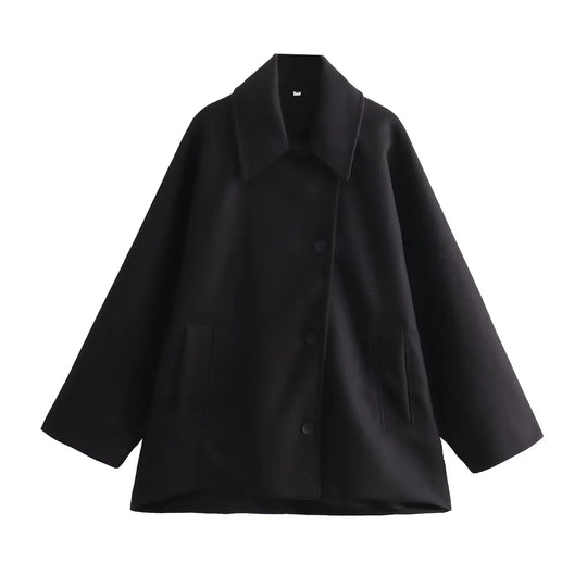Jazzy Oversized Wool Coat