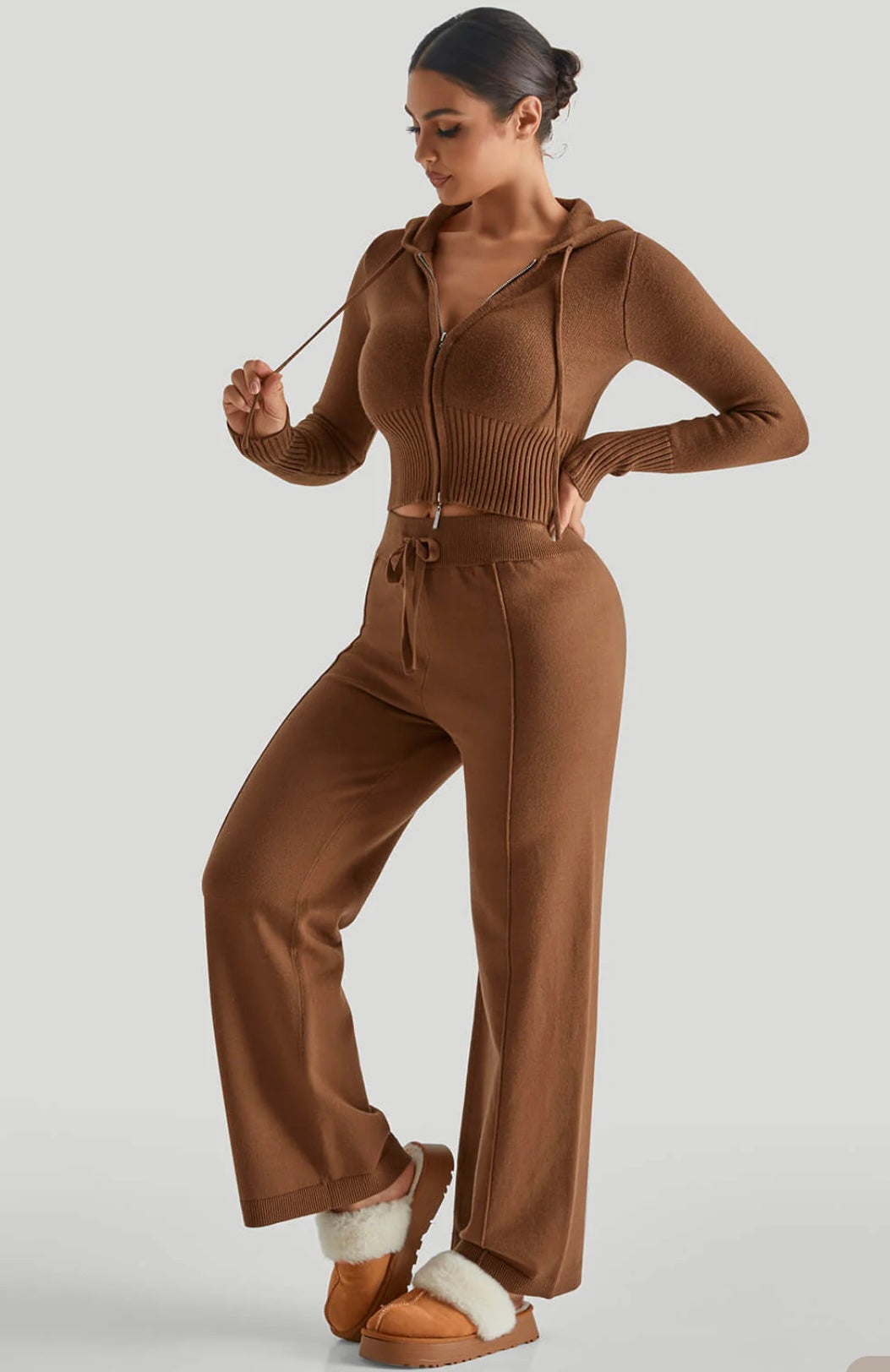 tweedelige zipper suit
