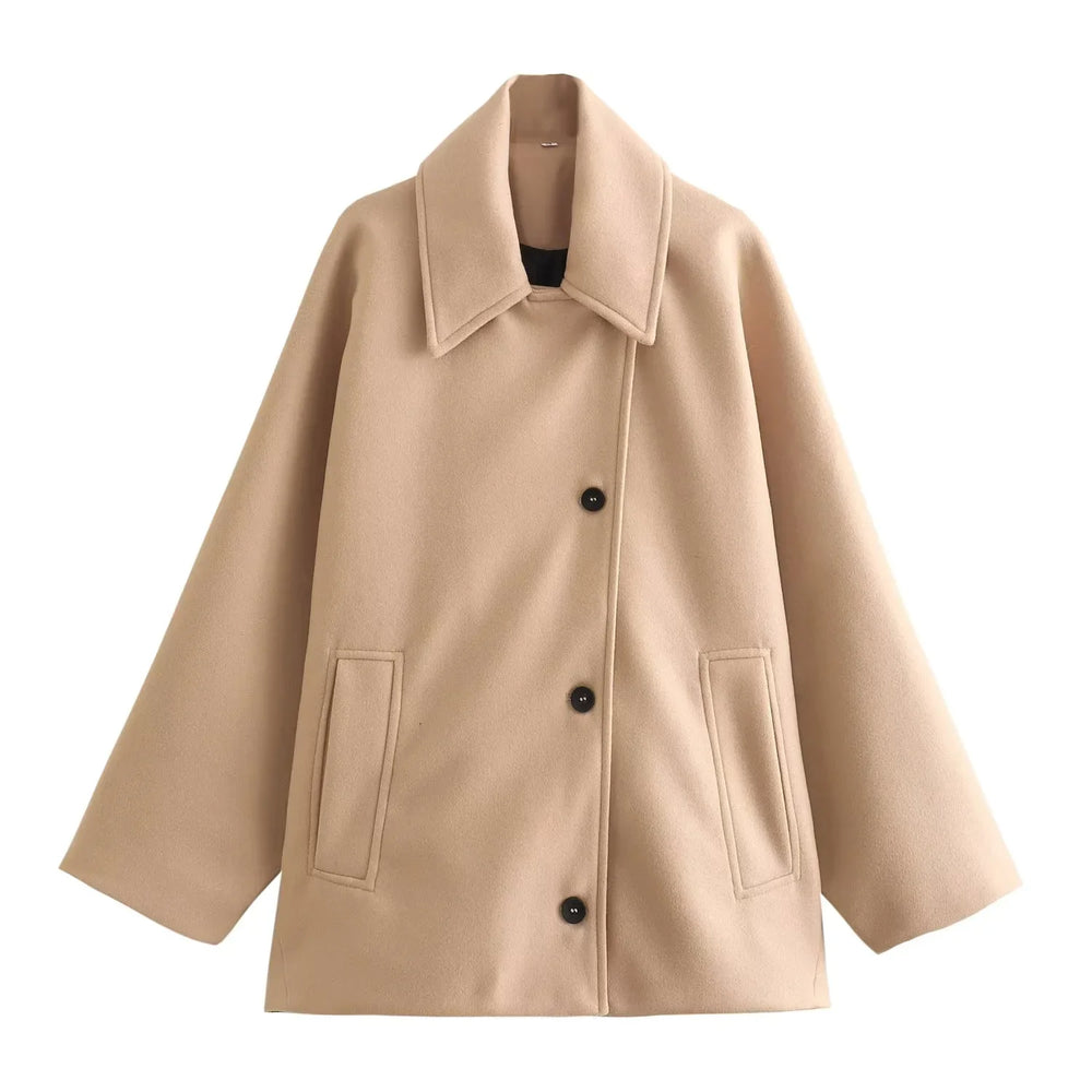 Jazzy Oversized Wool Coat