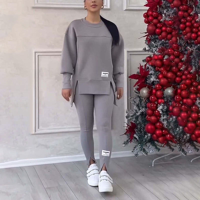 Casual set met sweatshirt en legging voor dames