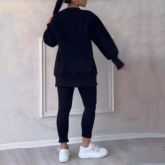 Casual set met sweatshirt en legging voor dames
