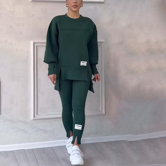 Casual set met sweatshirt en legging voor dames
