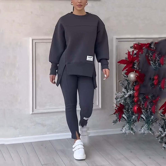 Casual set met sweatshirt en legging voor dames
