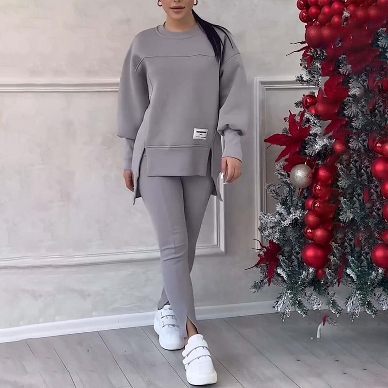 Casual set met sweatshirt en legging voor dames