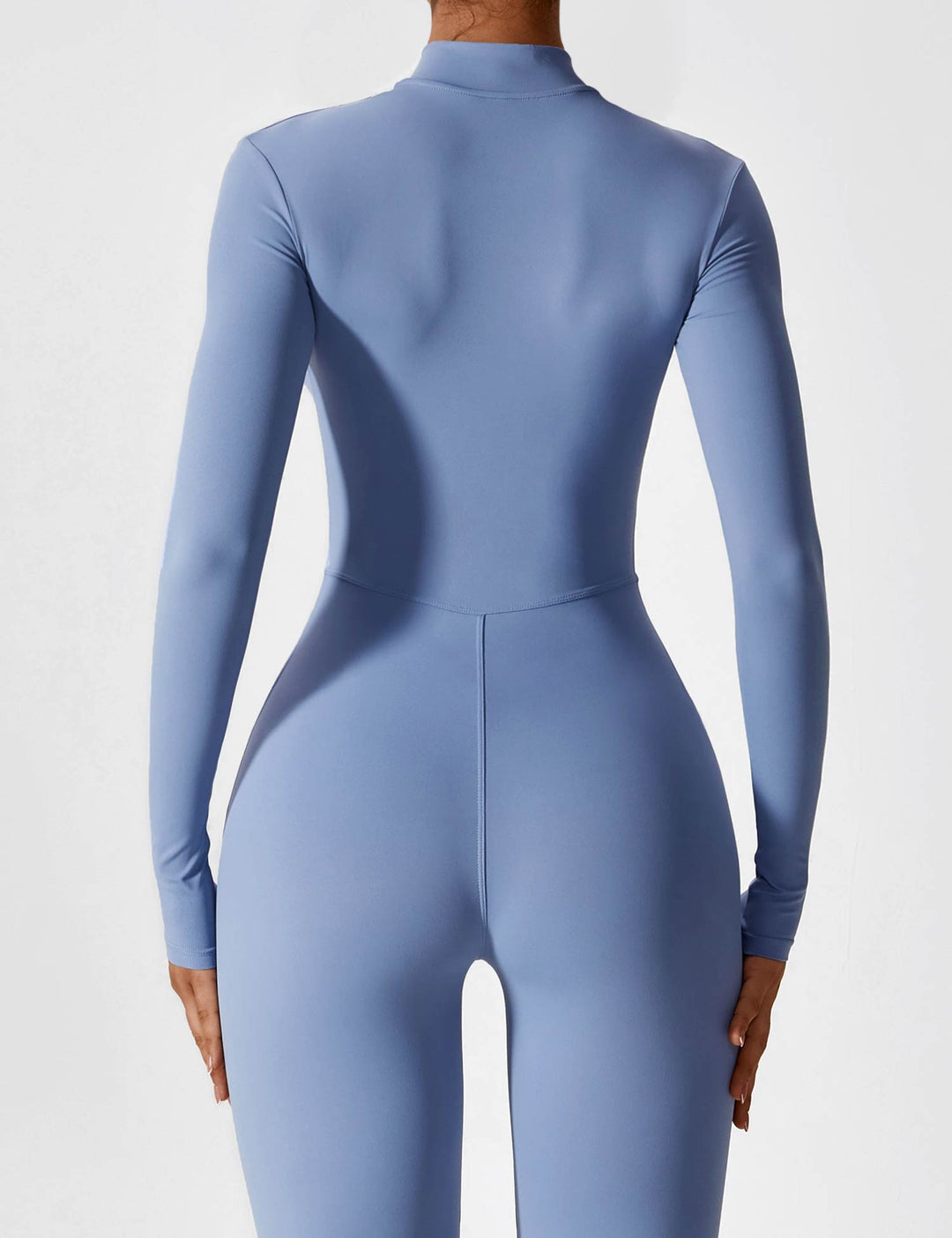 jumpsuit met lange mouwen/korte mouwen en ritssluiting