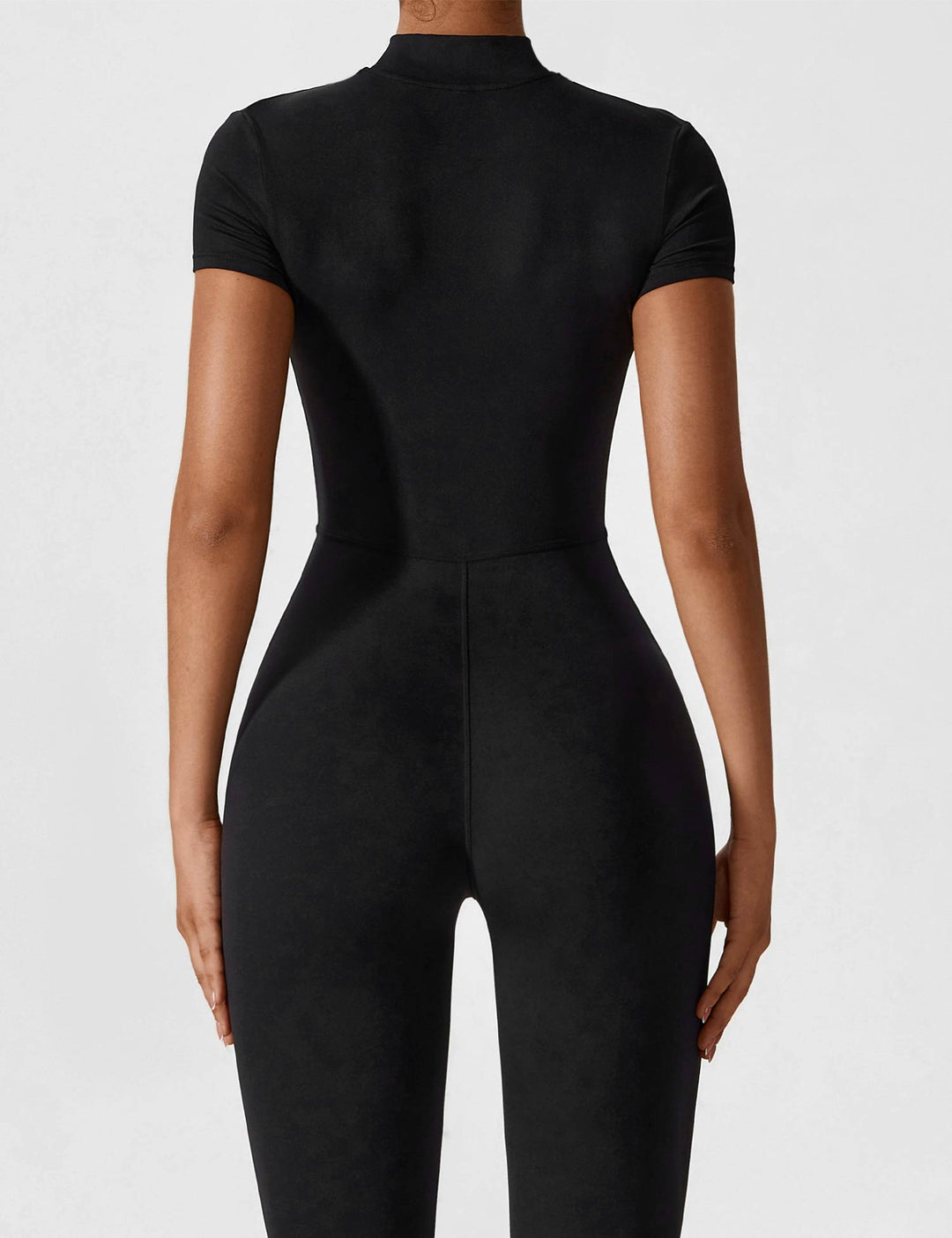 jumpsuit met lange mouwen/korte mouwen en ritssluiting